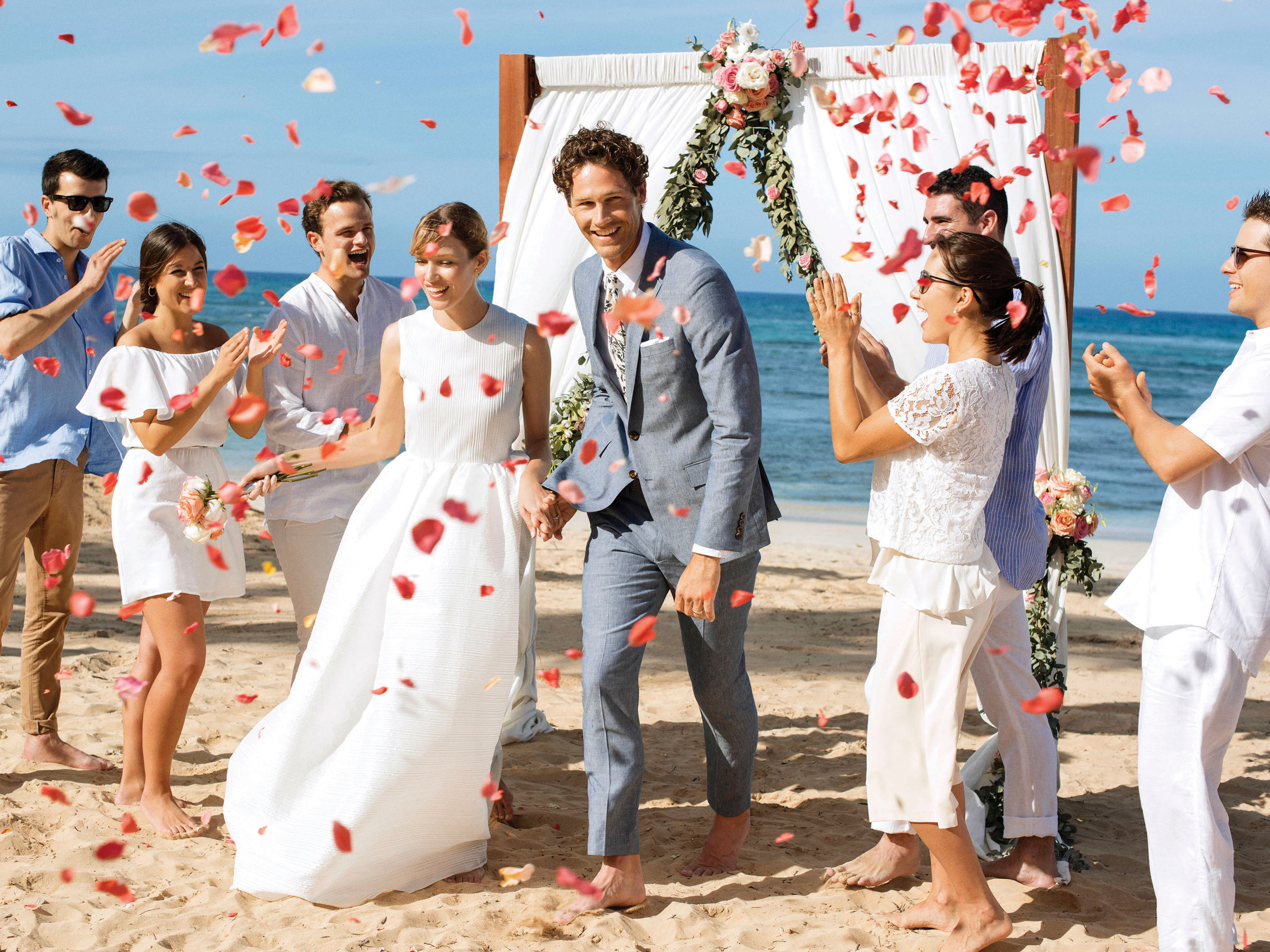 Bodas en la playa en un resort en República Dominicana