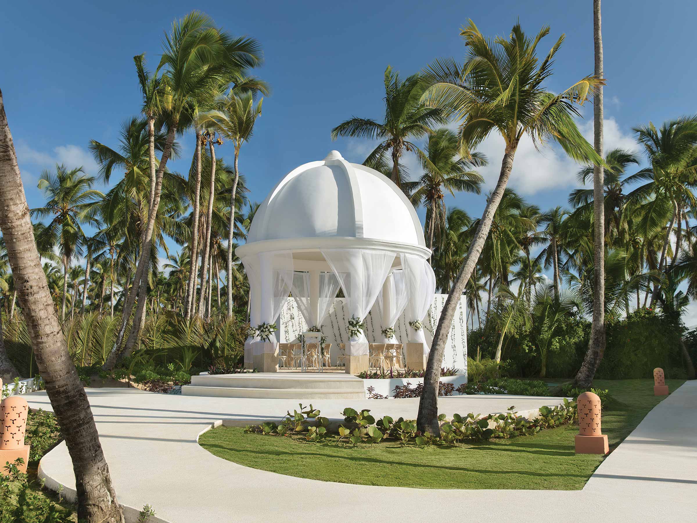 Chapiteau en centre de villégiature et mariage à Punta Cana