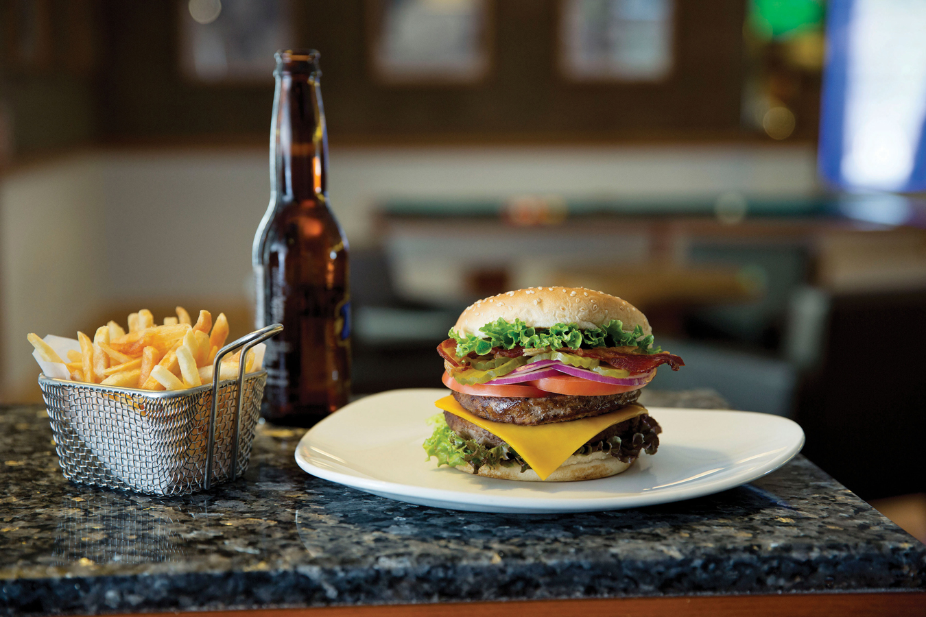 Bar clásico estilo americano en Cancún